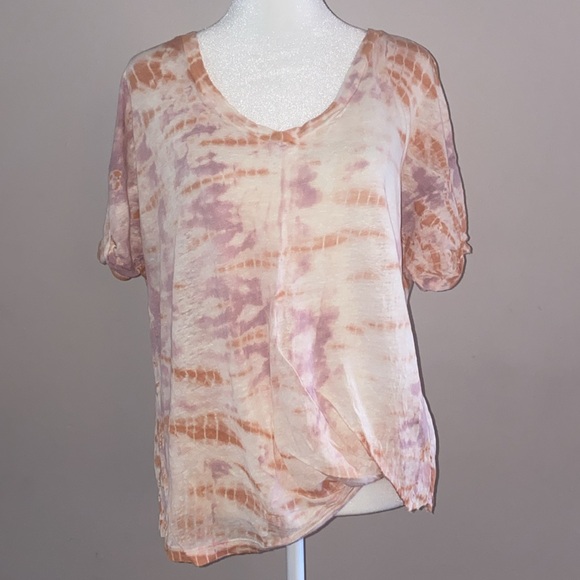 Young, Fabulous & Broke Tie Dye Linen Tee - Picture 1 of 13
